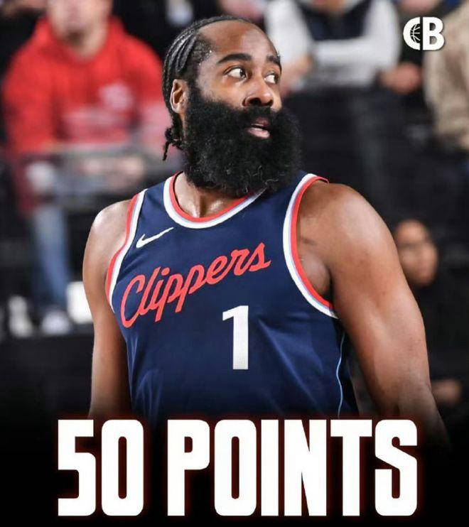 哈登险胜狂砍50分，复出首战轰40分关键表现点燃全场！